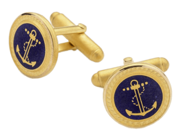 Custom Gold Cufflinks with Logo